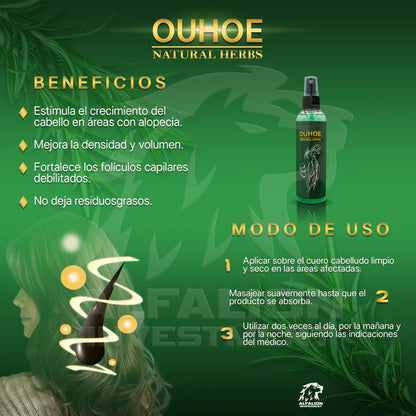Elixir Ouhoe Capilar Para Crecimiento y Control de caída